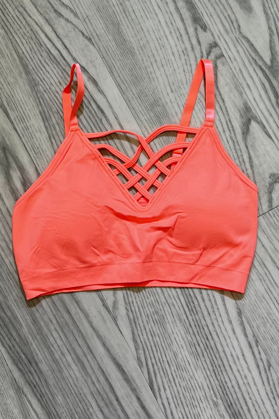 Cage Bras UNDER ZENANA NEONCORAL S/M 