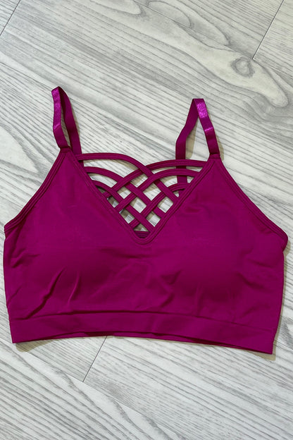 Cage Bras UNDER ZENANA MAGENTA S/M 