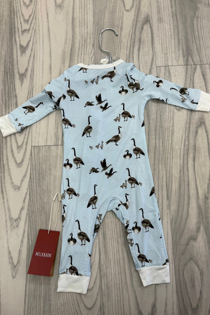 Luxe Stretch Zipper Pajama Goose GIFT/OTHER MILKBARN 