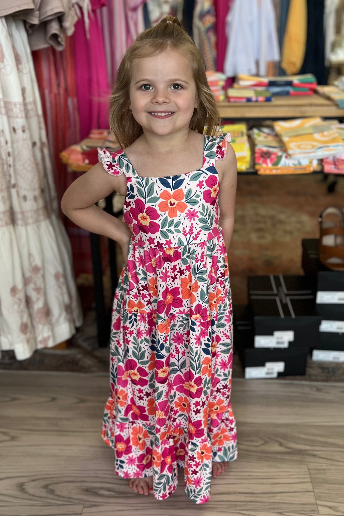 Garden Party Ruffle Maxi Dress Kids GIFT/OTHER MILA &amp; ROSE 