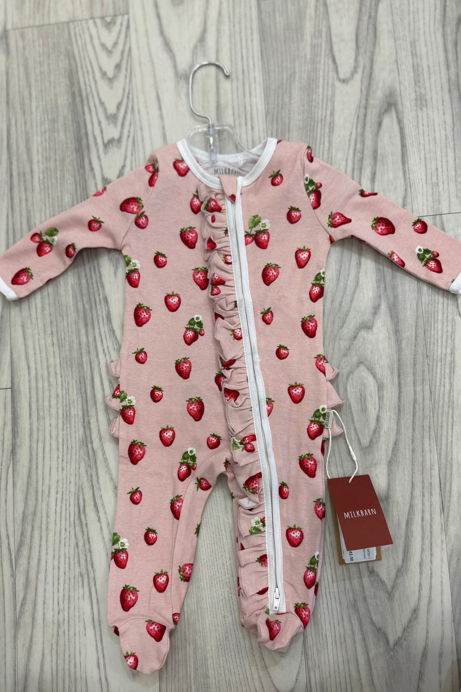 Organic Cotton Ruffle Footed Romper GIFT/OTHER MILKBARN 