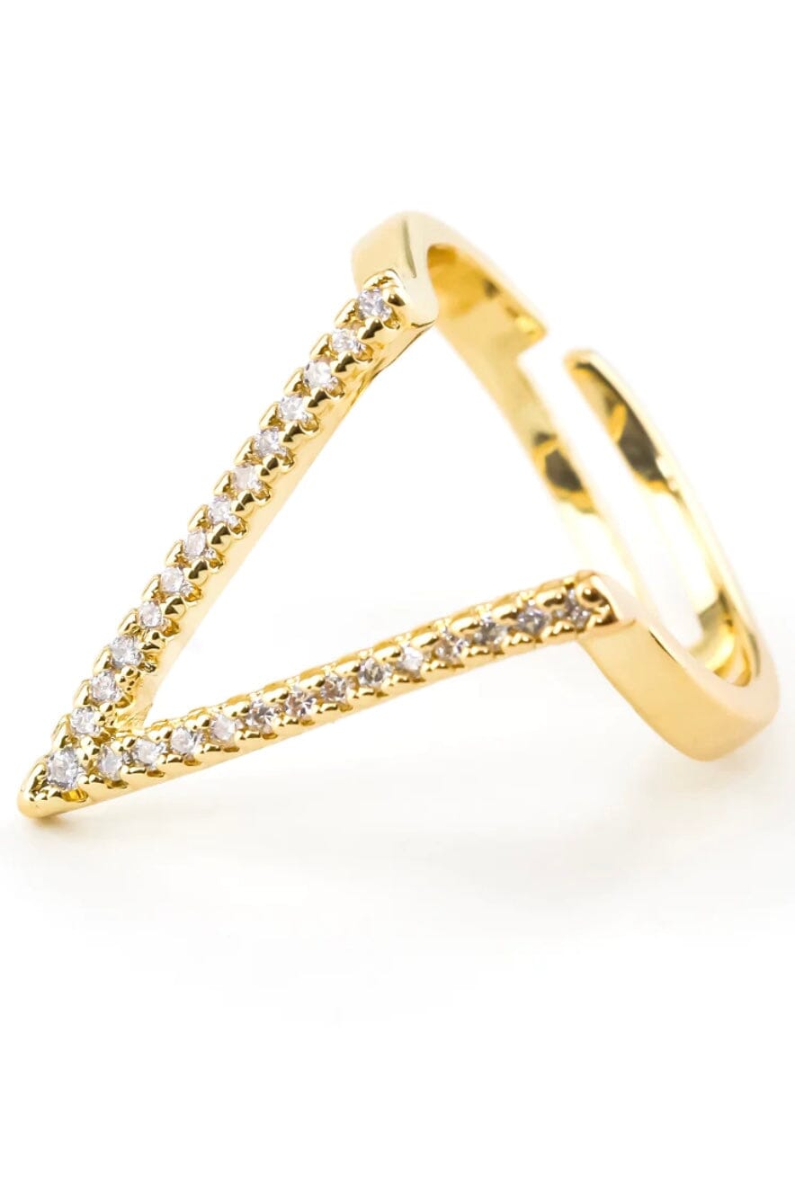 Deep V Ring JEWELRY Erimish GOLD 