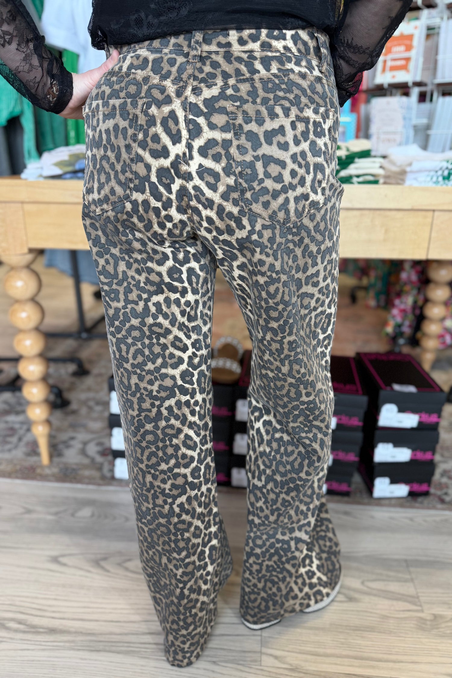 Leopard Print Pants BOTTOMS K Lane&