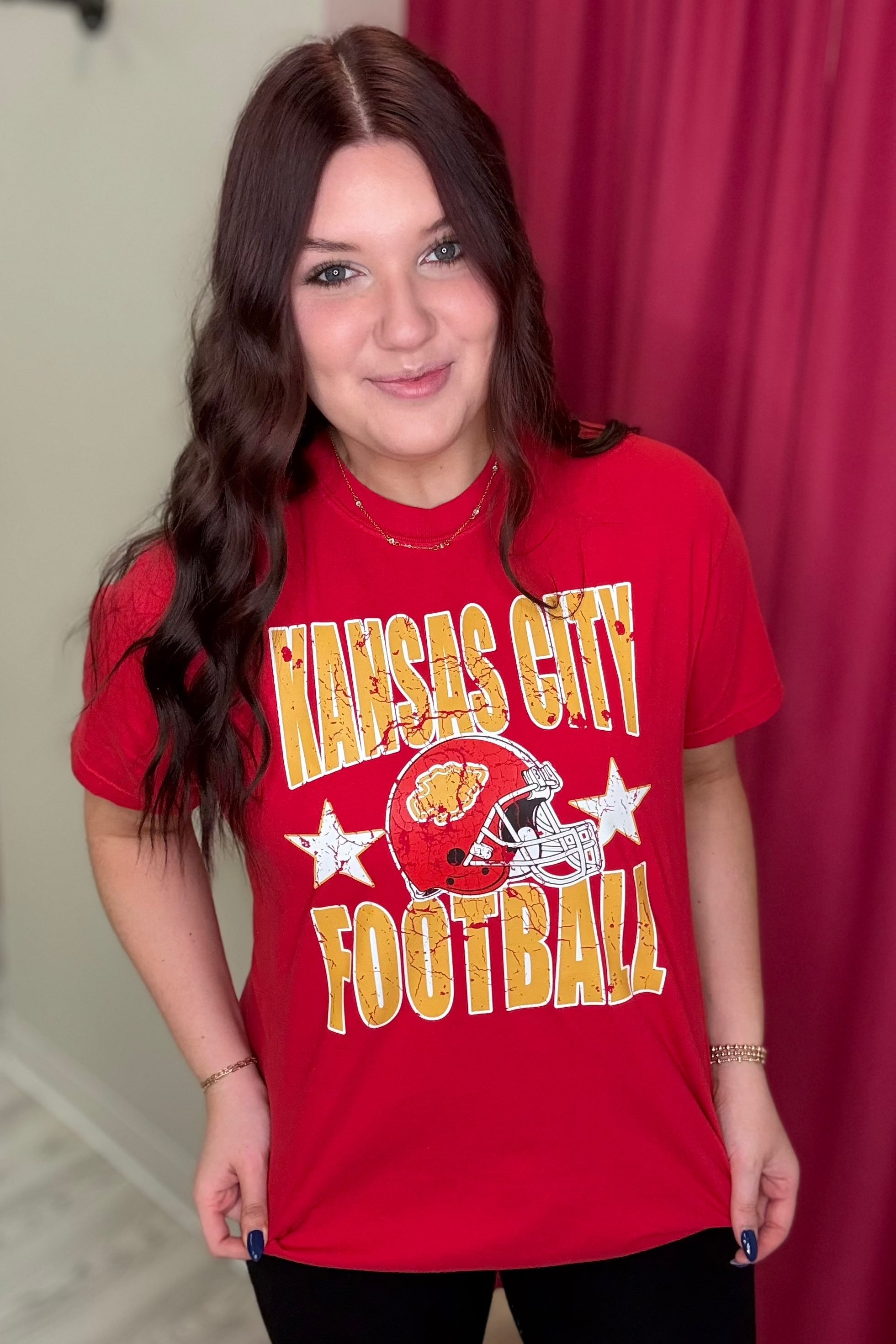 KC Football Stars Tee MISSY BASIC KNIT K Lane&