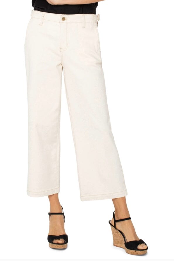 Utility Stride Crop Wide Pants with Side Tabs BOTTOMS LIVERPOOL 