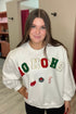 Ho Ho Ho Crewneck with 3D Detail JRTOP CASUAL TOP SHE&SKY 