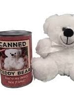 Pop Top Canned Animals GIFT/OTHER CANNED ANIMALS WHITETEDDYBEAR 