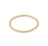 Classic Grateful Pattern 4mm Bead Bracelet - Gold JEWELRY ENEWTON 