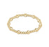 Classic Sincerity Pattern 6mm Bead Bracelet - Gold JEWELRY ENEWTON 