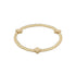 Signature Cross Gold Pattern 3mm Bead Bracelet - Gold JEWELRY ENEWTON 