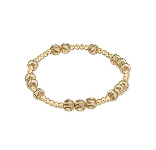 Hope Unwritten Dignity 6mm Bead Bracelet - Gold JEWELRY ENEWTON 