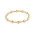 Honesty Gold Sincerity Pattern 6mm Bead Bracelet JEWELRY ENEWTON 