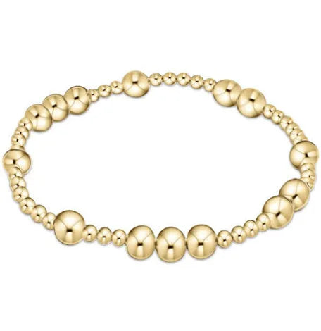 Hope Unwritten 6mm Bead Bracelet - Gold JEWELRY ENEWTON 