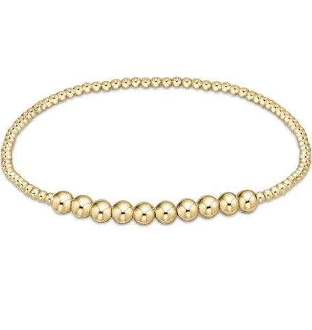 Classic Gold Beaded Bliss 2mm Bead Bracelet - 4mm Gold JEWELRY ENEWTON 