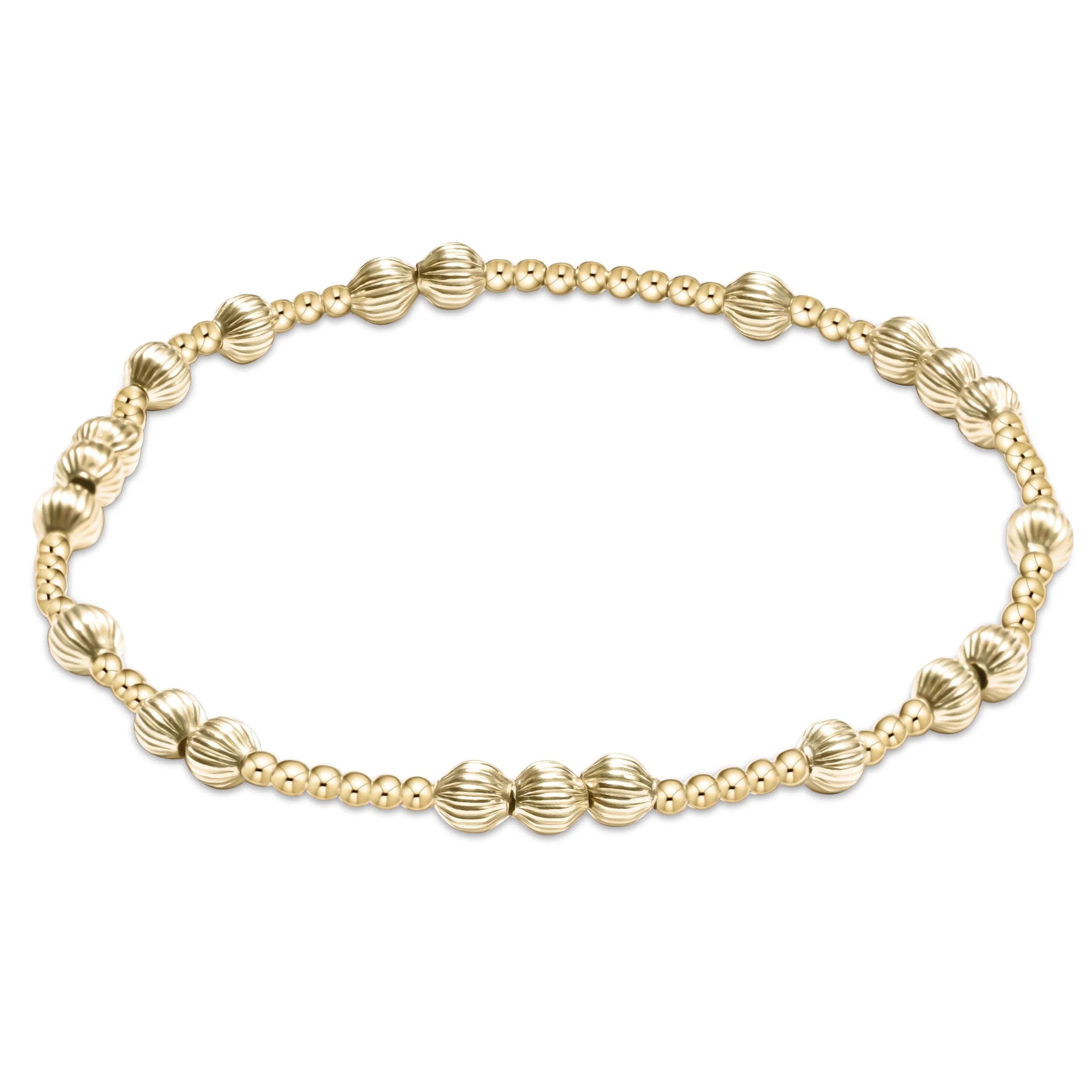 Hope Unwritten Dignity 4mm Bead Bracelet - Gold JEWELRY ENEWTON 