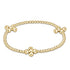 Signature Cross Gold Pattern 2.5mm Bead Bracelet - Classic Beaded Signature Cross Gold - 4mm Bead Gold JEWELRY ENEWTON 