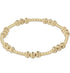 Dignity Joy Pattern 5mm Bead Bracelet - Gold JEWELRY ENEWTON 