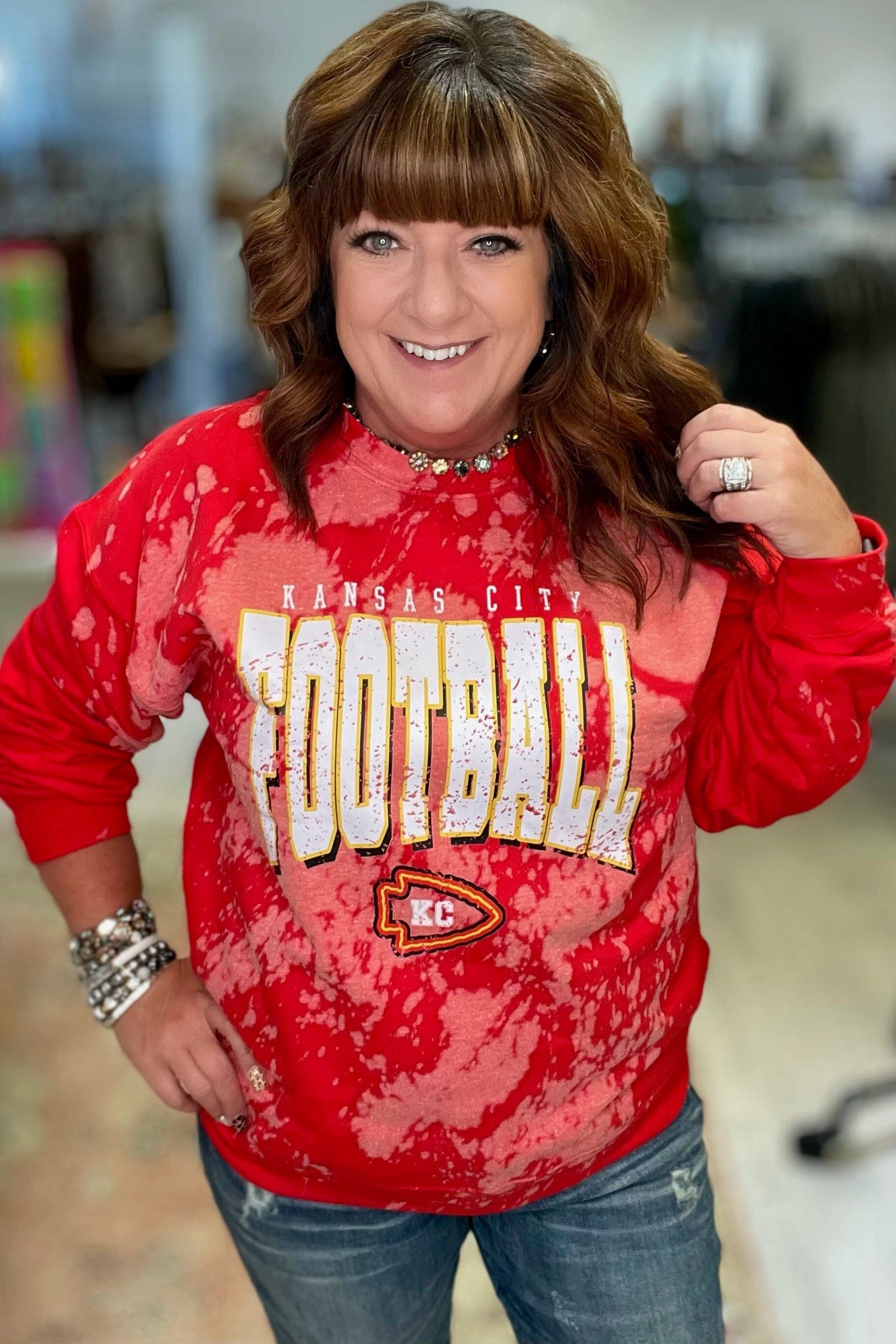 Kansas City Chiefs Mesh Top - Red